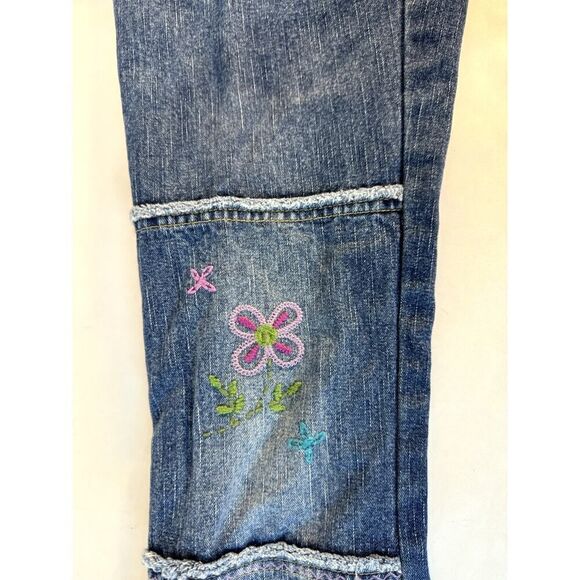 Vintage Embroidered My Michelle Jeans Bell Bottom 70s 80s 90s - Girls Size 7 - Picture 9 of 13